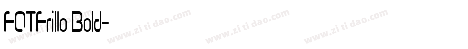FOTFrillo Bold字体转换